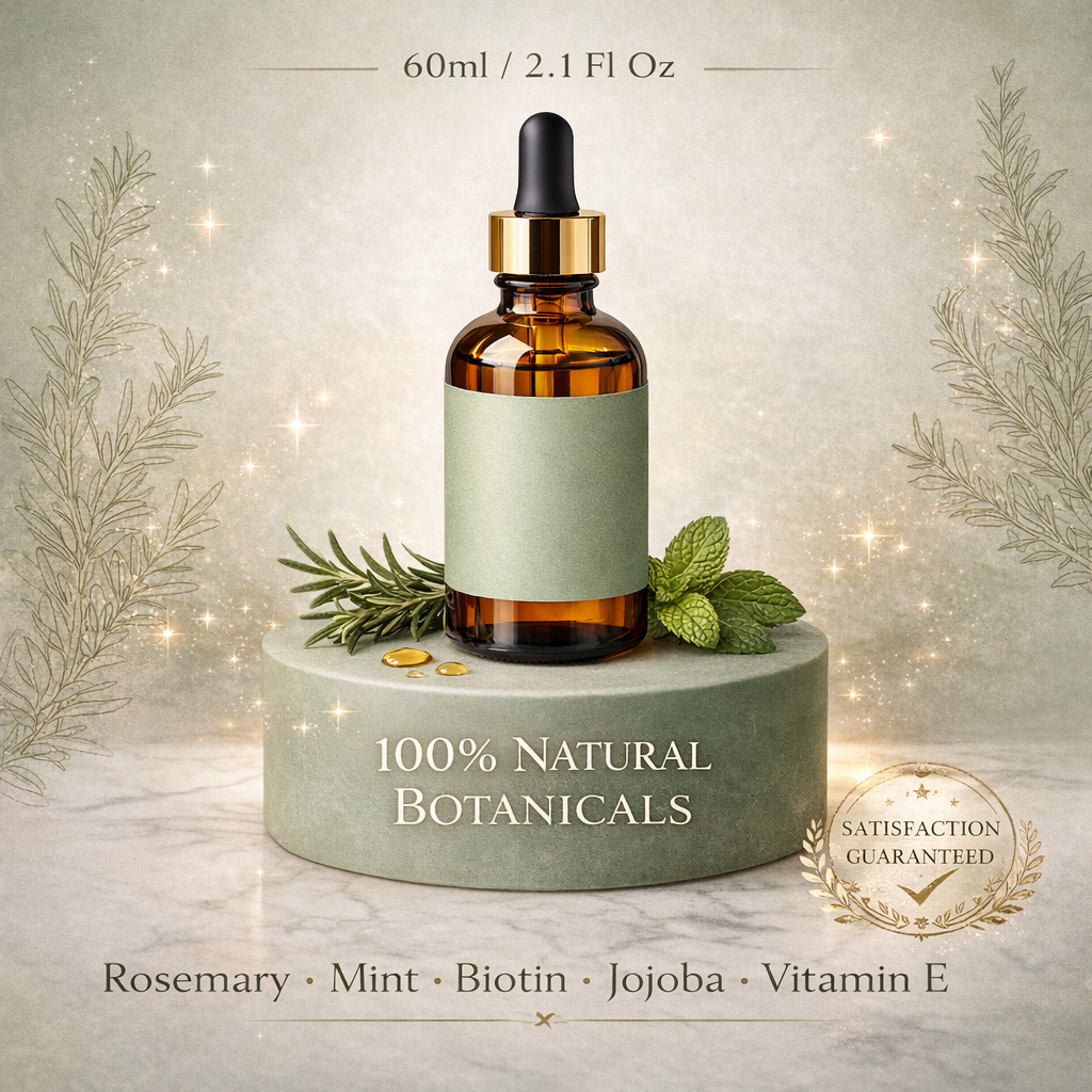 Rosemary Mint Scalp & Hair Strengthening Oil - Natural Hair Growth Serum